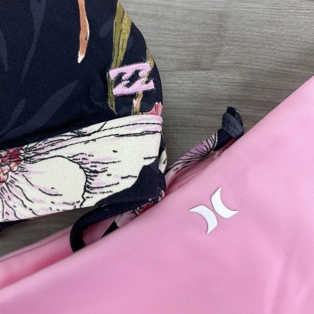 ☀️HURLEY☀️ BILLABONG ☀️SWEET TIDE FIXED TRI MAX MOD SURF BOTTON BIKINI